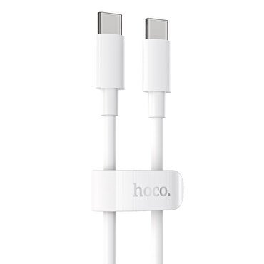 Hoco 100W Type-C to Type-C PD 2M - Beyaz