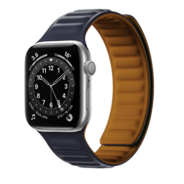 Piili Apple Watch 38-40-41 mm Silikon Kayış Lacivert