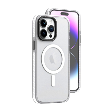 Piili iPhone 15 Pro İkon Magsafe Kılıf - Siyah