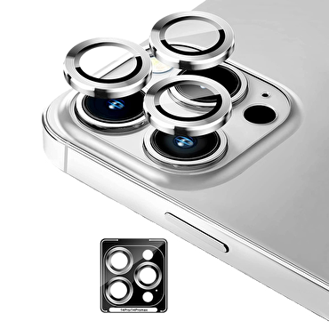 Piili iPhone 15 Pro / Max HD Lens - Gümüş