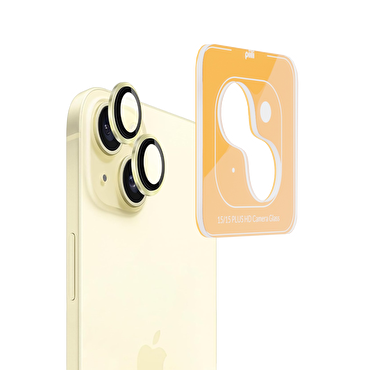 Piili iPhone 15 / Plus HD Lens - Sarı