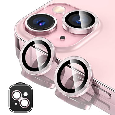 Piili iPhone 15 / Plus HD Lens - Pembe