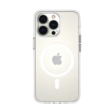Piili iPhone 15 Pro Max İnce Magsafe Kılıf - Beyaz