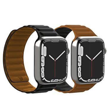Baykron Manyetik Watch 42/44/45mm Kayış-Kahverengi