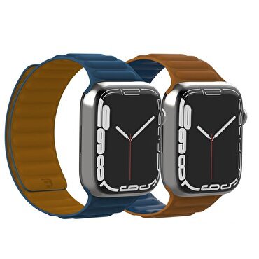 Baykron Manyetik Watch 42/44/45mm Kayış-Mavi