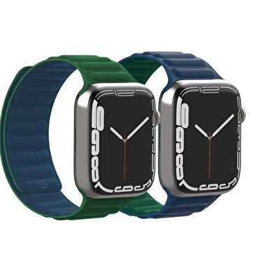 Baykron Manyetik Watch 38/40/41mm Kayış-Yeşil
