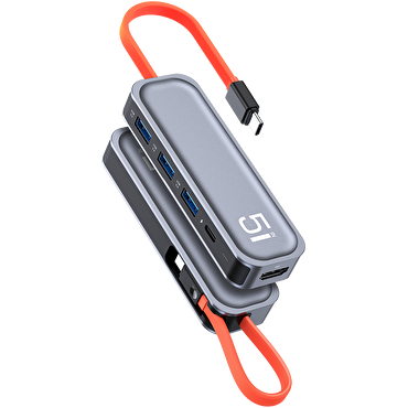 Rock Multi Fonksiyon 5 in 1 Type-C Dönüştürücü
