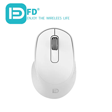 FD 2.4G & BT5.0 Wireless Dual Mode Mouse - Beyaz