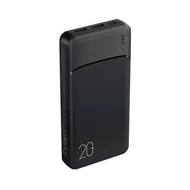 Rock PD Hızlı Şarj 20000 mAh PowerBank - Siyah