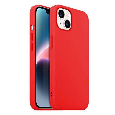 Buff iPhone 14 Rubber S Kılıf - Kırmızı