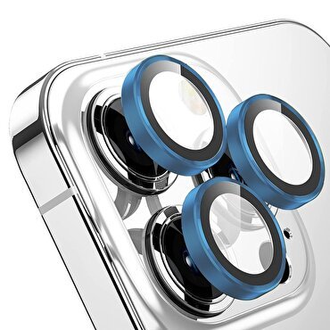 Buff iPhone 13 Pro/Max Kamera Metal Lens -Lacivert