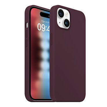 Buff iPhone 15 Rubber Fit Kılıf - Kırmızı