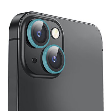 Buff iPhone 14/Plus Neon Metal Lens Koruyucu-Mavi