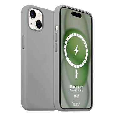Buff iPhone 15 Plus Magsafe Rubber Fit - Gri