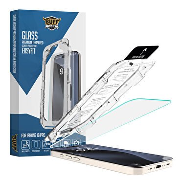Buff iPhone 16 Pro Glass EasyFit Ekran Koruyucu