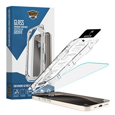 Buff iPhone 16 Pro Max Glass EasyFit Ekran Koruyuc