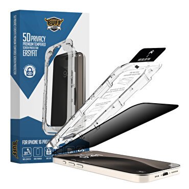 Buff iPhone 16 Pro Max Privacy EasyFit Ekran Koruy