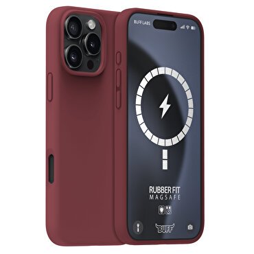 Buff iPhone 16 Pro Magsafe Rubber Fit Kılıf Plum