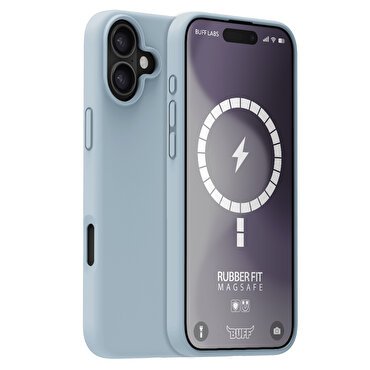 Buff iPhone 16 Plus Magsafe Rubber Kılıf-Mavi