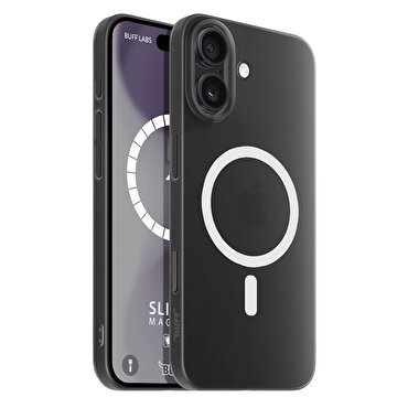 Buff iPhone 16 Plus Magsafe Slimfy Kılıf Siyah