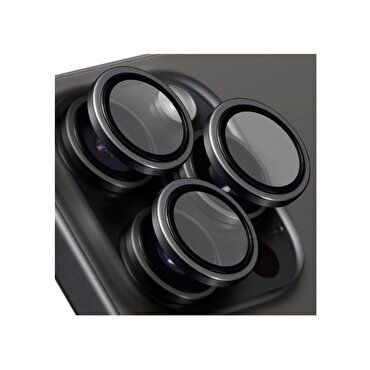 Buff iPhone 16 Pro/Max Titanyum Lens - Siyah