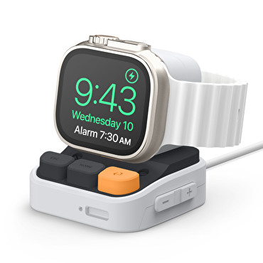 Elago Apple Silikon Watch Şarj Standı - Beyaz