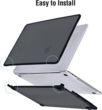 Piili Macbook Air 13 M1 Mat Hardshell - Titanyum 6944629148955