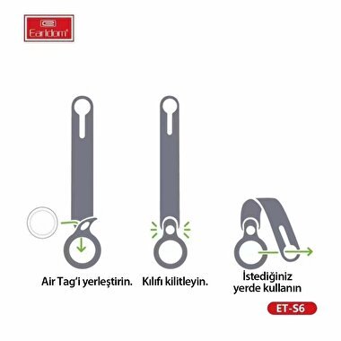 Earldom Silikon Airtag Kılıfı - Mavi 6973965931167