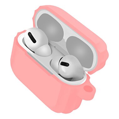 Buff Airpods Pro Rubber Silikon Kılıf - Pembe 8683548214539