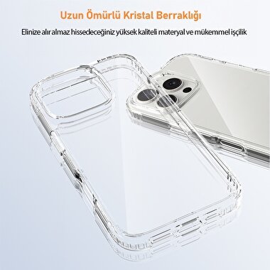 Buff iPhone 16 Pro Air Hibrit Kılıf - Şeffaf 8684387701761