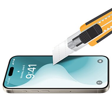 Buff iPhone 16 5D Glass EasyFit Ekran Koruyucu 8684387701808