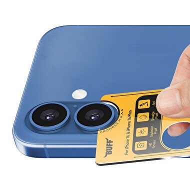 Buff iPhone 16/Plus Metal Kamera Lens - Mavi 8684387701976