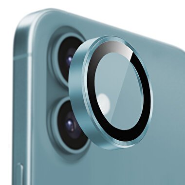 Buff iPhone 16/Plus Metal Kamera Lens - Yeşil 8684387701990