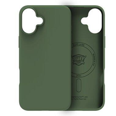 Buff iPhone 16 Plus Magsafe Rubber Kılıf-Yeşil 8684387702430