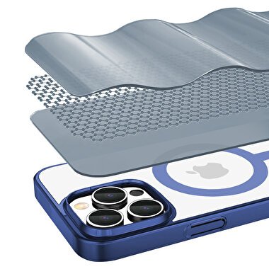Buff iPhone 16 Pro Magsafe Slim Fit Kılıf Mavi 8684387702607