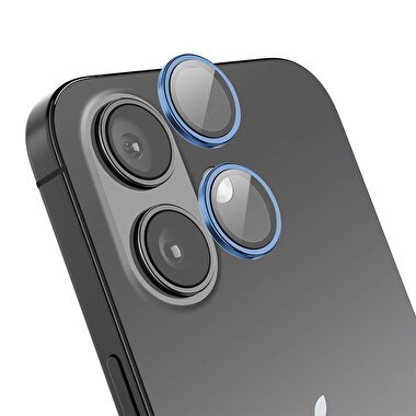 Buff iPhone 16/Plus Metal Lens Koruyucu-Mavi 8684387702942