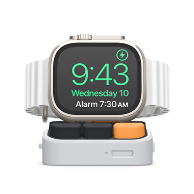 Elago Apple Silikon Watch Şarj Standı - Beyaz 8809919818698