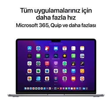 Apple MacBook Air 13' M2 Çip 8 Çekirdekli CPU 8 Çekirdekli GPU 16 GB Bellek 256GB SSD Uzay Grisi  MC7U4TU/A