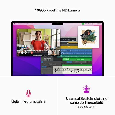 Apple MacBook Air 13' M2 Çip 8 Çekirdekli CPU 8 Çekirdekli GPU 16 GB Bellek 256GB SSD Gümüş  MC7V4TU/A