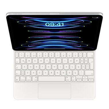 Apple 11 inç iPad Pro (4. nesil) ve iPad Air (5. nesil) için Magic Keyboard - Türkçe Q Klavye - Beyaz MJQJ3TQ/A