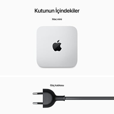 TEŞHİR - Apple Mac mini M2 çip 8-çekirdekli CPU ve 10-çekirdekli GPU, 256GB SSD - Gümüş MMFJ3TU/A