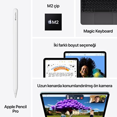 Apple 11 inç iPad Air M2 Wi-Fi 256GB Mavi  MUWH3TU/A
