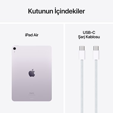 Apple 11 inç iPad Air M2 Wi-Fi 512GB Mor  MUWP3TU/A