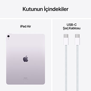 Apple 13 inç iPad Air M2 Wi-Fi 128GB Mor  MV2C3TU/A