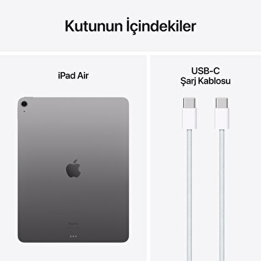 Apple 13 inç iPad Air M2 Wi-Fi 1TB Uzay Grisi  MV2P3TU/A