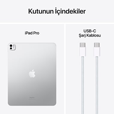 Apple 13 inç iPad Pro M4 WiFi 1TB Nano-texture Cam Gümüş  MWRG3TU/A