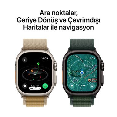 Apple Watch Ultra 2 GPS + Cellular 49mm Natürel Titanyum Kasa  Natural Titanium Milano Loop - M  MX5R3TU/A