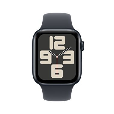 Apple Watch SE GPS 40mm Gece Yarısı Alüminyum Kasa  Gece Yarısı Spor Kordon - M/L  MXE93TU/A