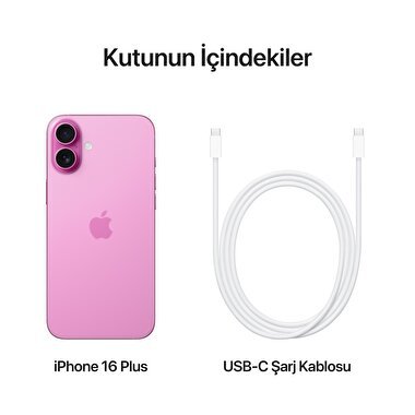 Apple iPhone 16 Plus 256GB Pembe  MXY13TU/A