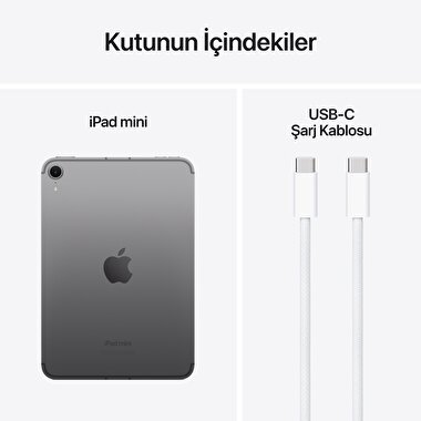 Apple iPad Mini 512GB 8.3" Wi-Fi + Cellular Uzay Grisi  MYHC3TU/A